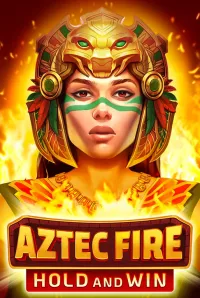 aztec fire hold and win slot logo